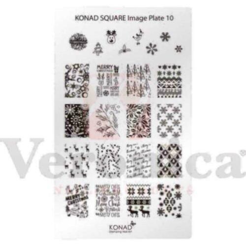 KONAD Square stempelplaat nagels 10