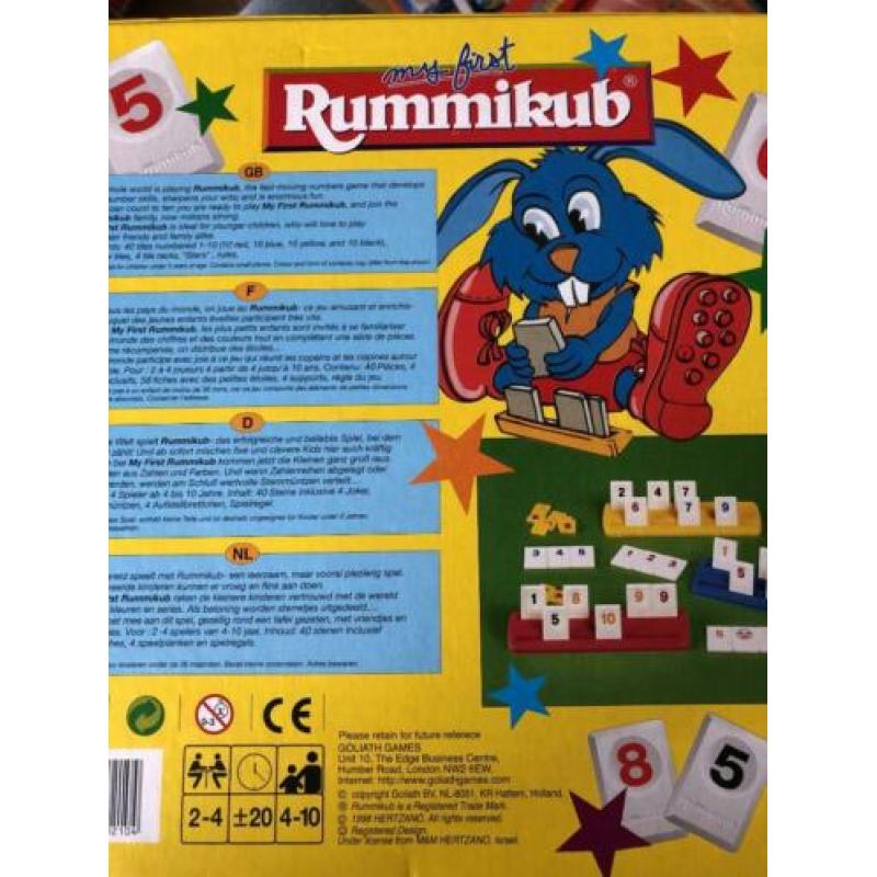 7 Bord spellen junior oa kolonisten, rummikub, monopoly
