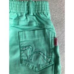 Maat 134 - 140 - rojitas - groene broek met versiering