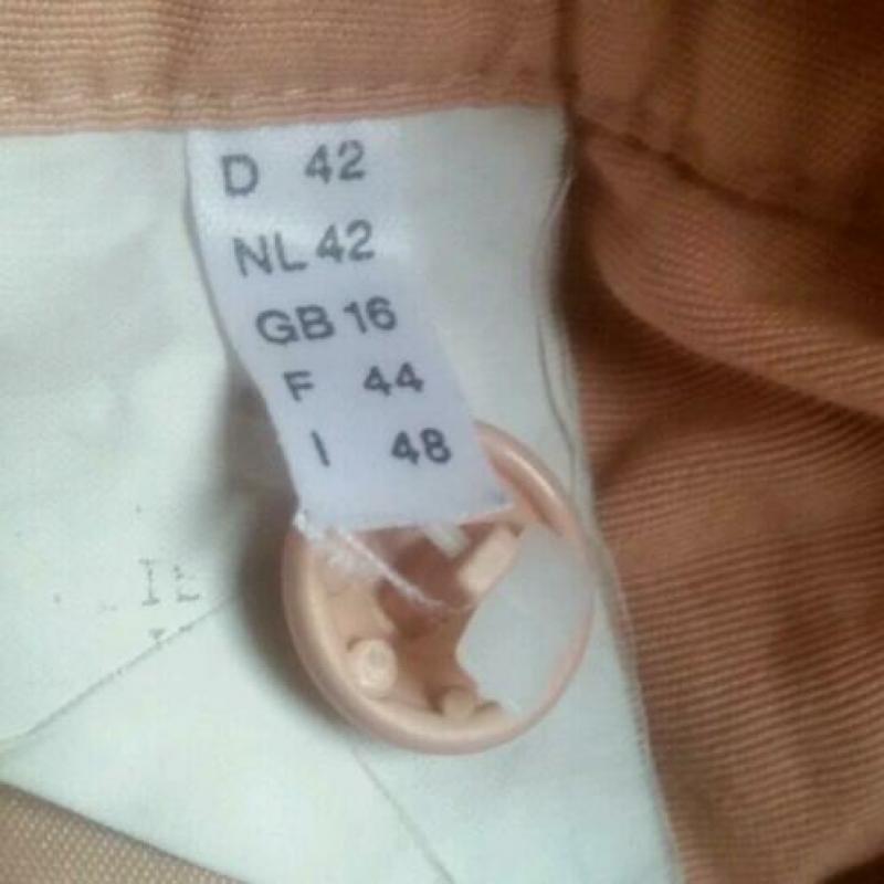 Vintage retro oude damesbroek pantalon maat 42 roze