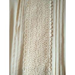 VERO MODA top dames maat L kant vintage wit creme lente hip