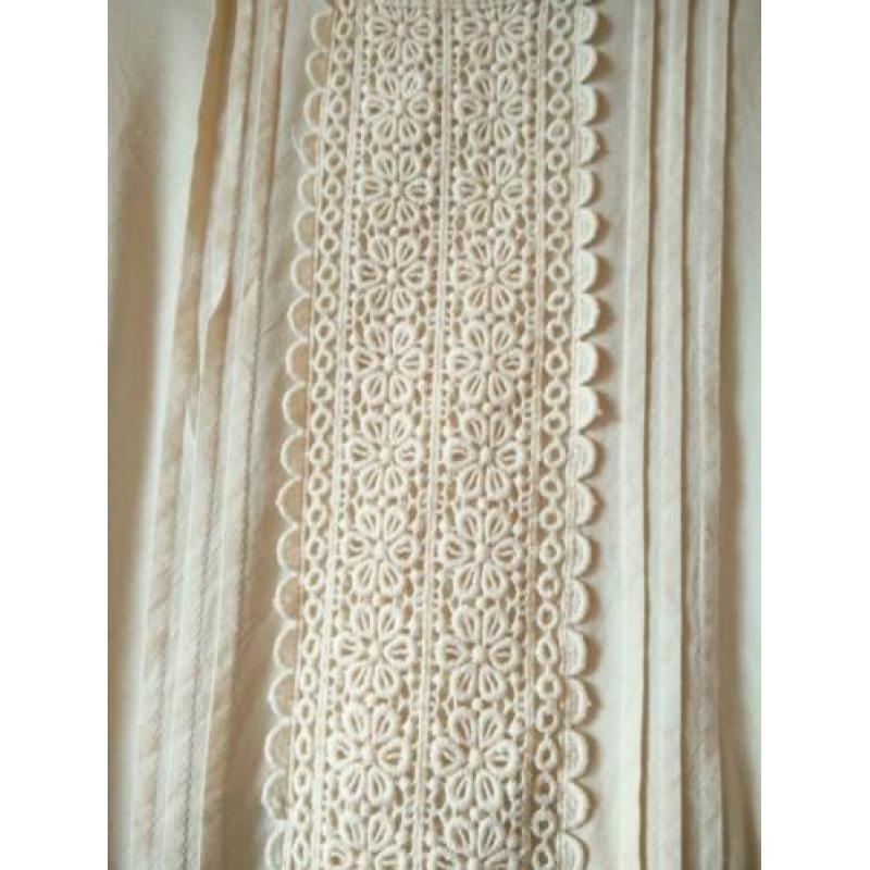 VERO MODA top dames maat L kant vintage wit creme lente hip