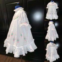Witte Heirloom bisschop bruidsmeisjes jurk nieuw 110 / 116