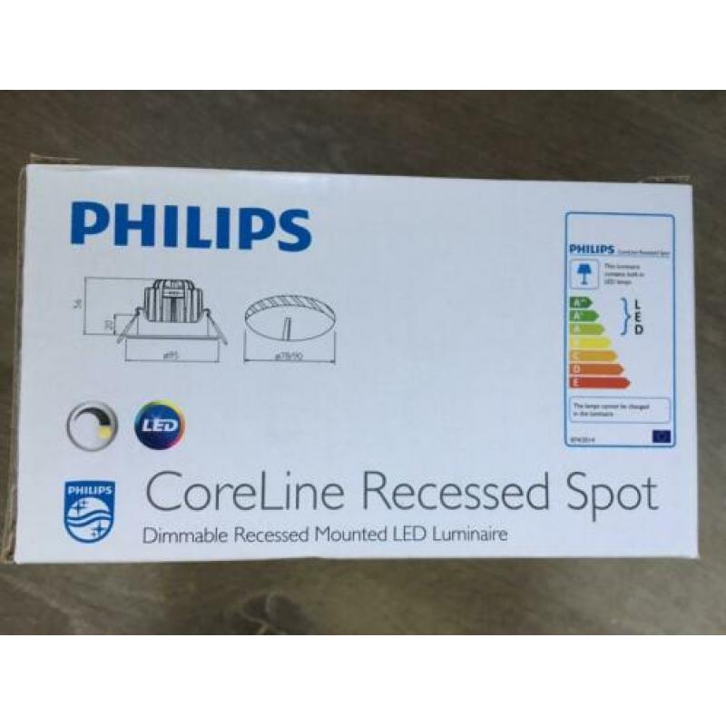 Philips Coreline recessed spot RS140B LED 6-32-/840 PSR wit