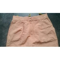 Vintage retro oude damesbroek pantalon maat 42 roze