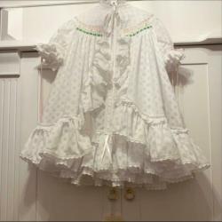 Witte Heirloom bisschop bruidsmeisjes jurk nieuw 110 / 116