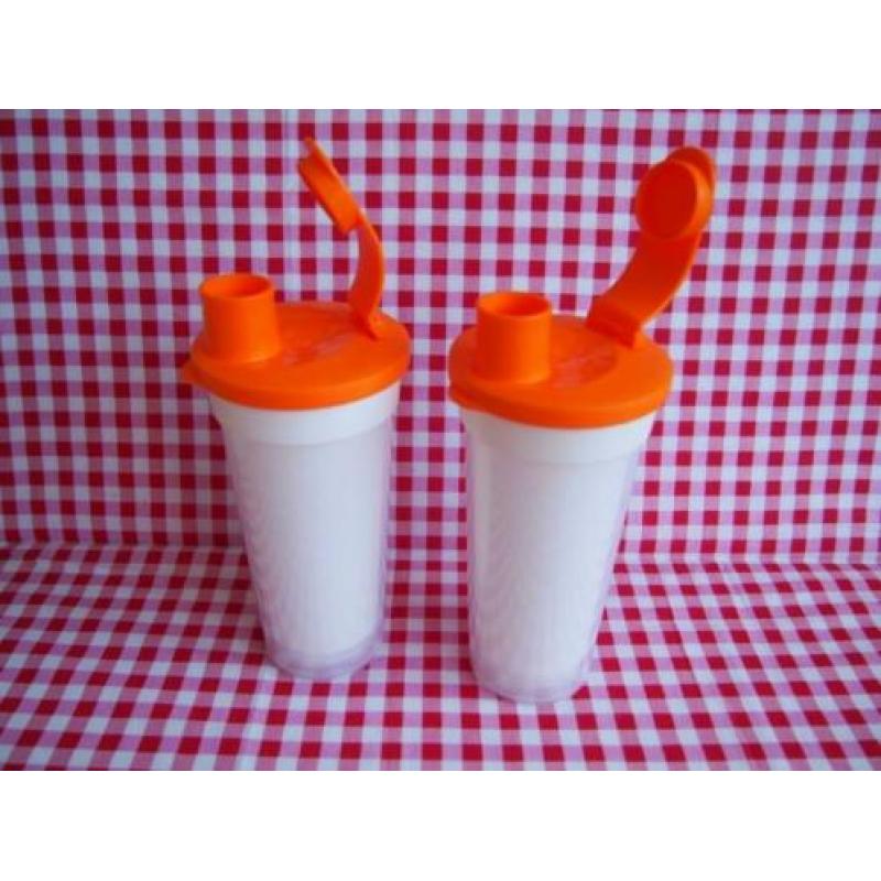 162 Beker met appel print, nieuw,Tupperware