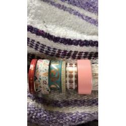 10 rolletjes washi tape nieuw