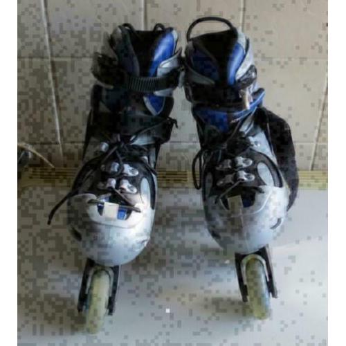 action knockout indoor skates blauw grijs maat L maat 38-41