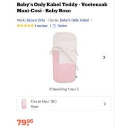 Autostoel voetenzak van Baby’s only
