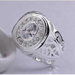 Zirkonen 925 sterling zilveren ring