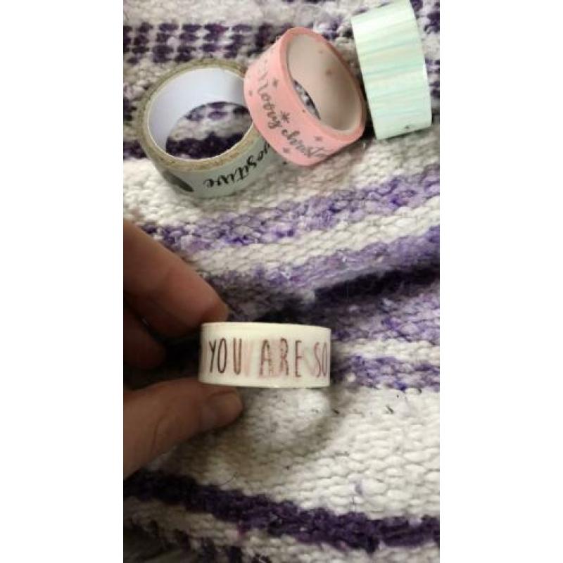 10 rolletjes washi tape nieuw