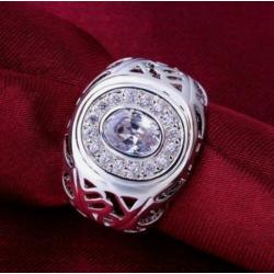 Zirkonen 925 sterling zilveren ring