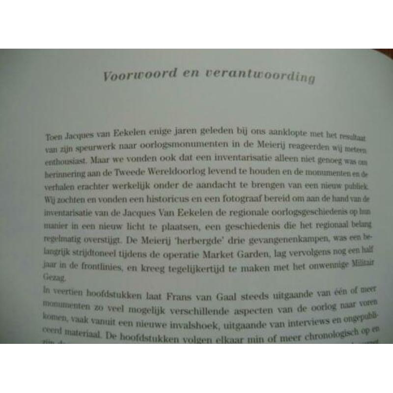 boek - Een monumentaal oorlogsverhaal-Meierij-Frans van Gaal