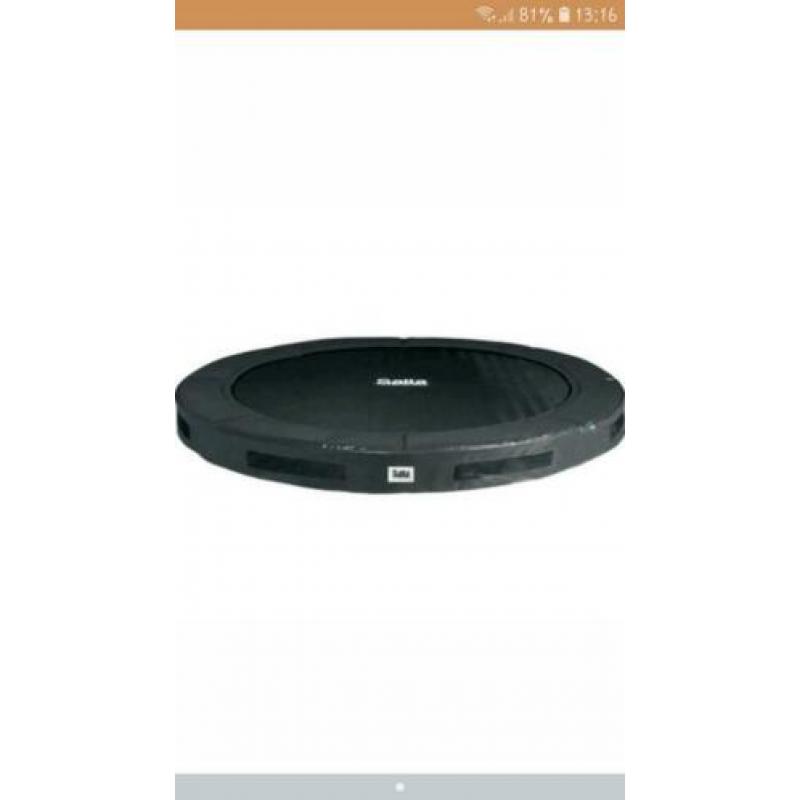 Salta trampoline inground 3 meter doorsnee, zwart.