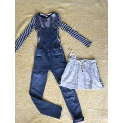Set salopette rokje tuinbroek Scotch WE America Today 122