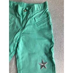 Maat 134 - 140 - rojitas - groene broek met versiering