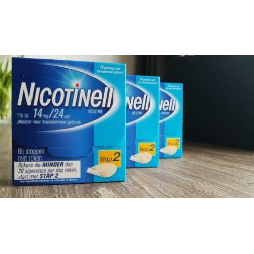 3 doosjes Nicotinepleisters - Nicotinell Stap 2 14 stuks