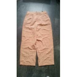 Vintage retro oude damesbroek pantalon maat 42 roze