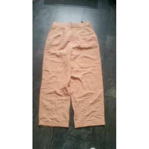 Vintage retro oude damesbroek pantalon maat 42 roze