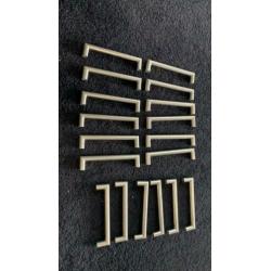 RVS greepjes keukenkastjes 18 stuks
