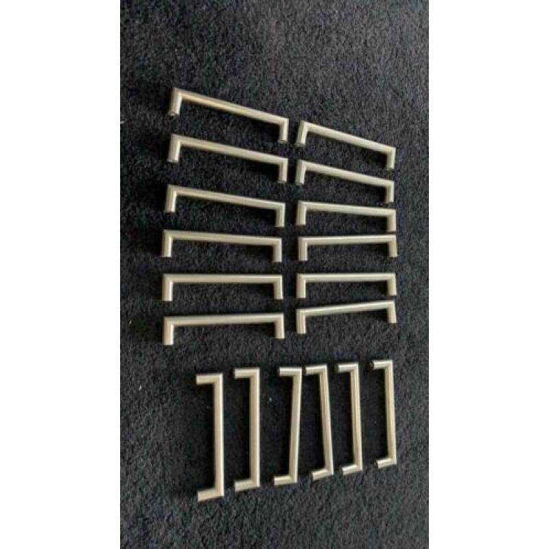 RVS greepjes keukenkastjes 18 stuks