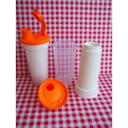 162 Beker met appel print, nieuw,Tupperware
