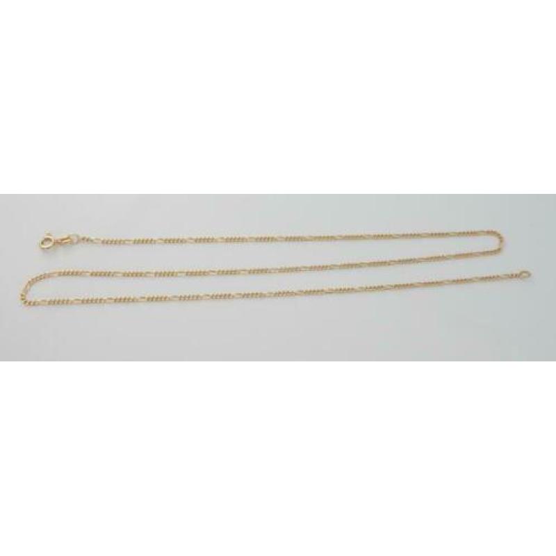 14 karaat Gouden Ketting Valkoog-Gourmetschakel 55 cm
