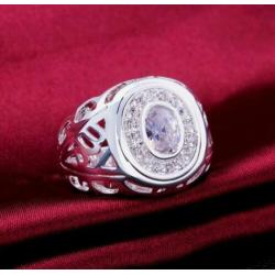 Zirkonen 925 sterling zilveren ring