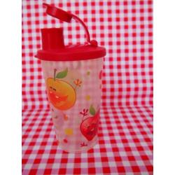 162 Beker met appel print, nieuw,Tupperware
