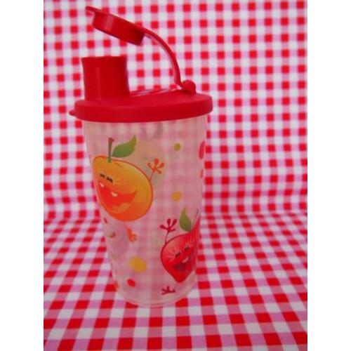 162 Beker met appel print, nieuw,Tupperware
