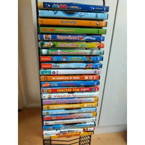 Diverse kinder- en jeugd DVD's met GRATIS standaard