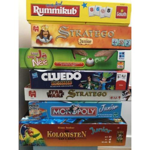 7 Bord spellen junior oa kolonisten, rummikub, monopoly
