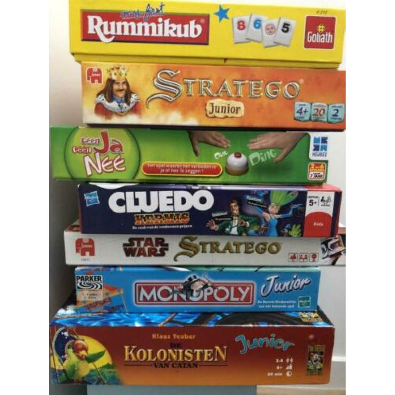 7 Bord spellen junior oa kolonisten, rummikub, monopoly