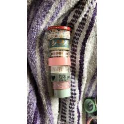 10 rolletjes washi tape nieuw