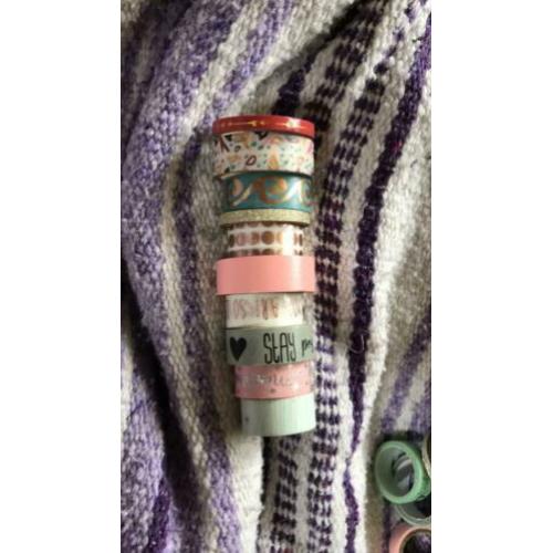 10 rolletjes washi tape nieuw