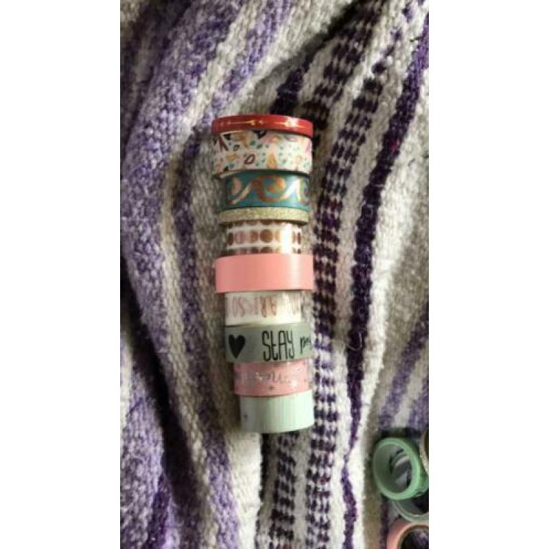10 rolletjes washi tape nieuw