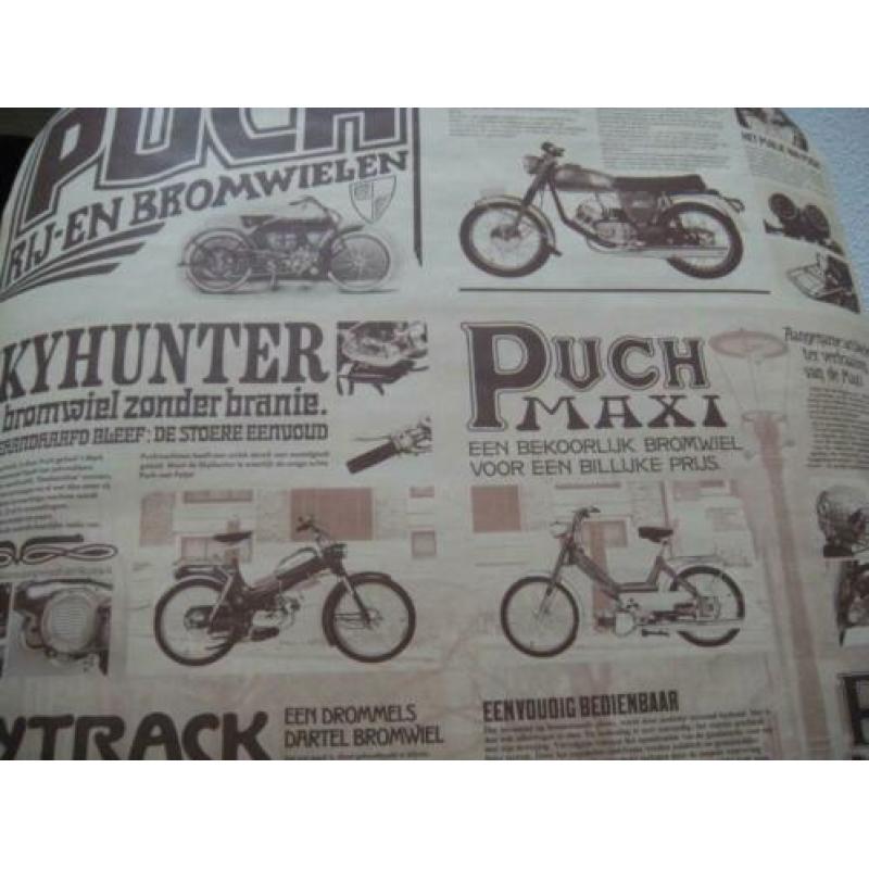 Nieuwe Vintage poster 75 jaar poster Puch