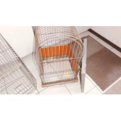 Vogelkooi, 2 robuuste metalen kooien, vogelkooien