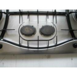 Ariston 6 pits RVS Inbouw kookplat 90 cm