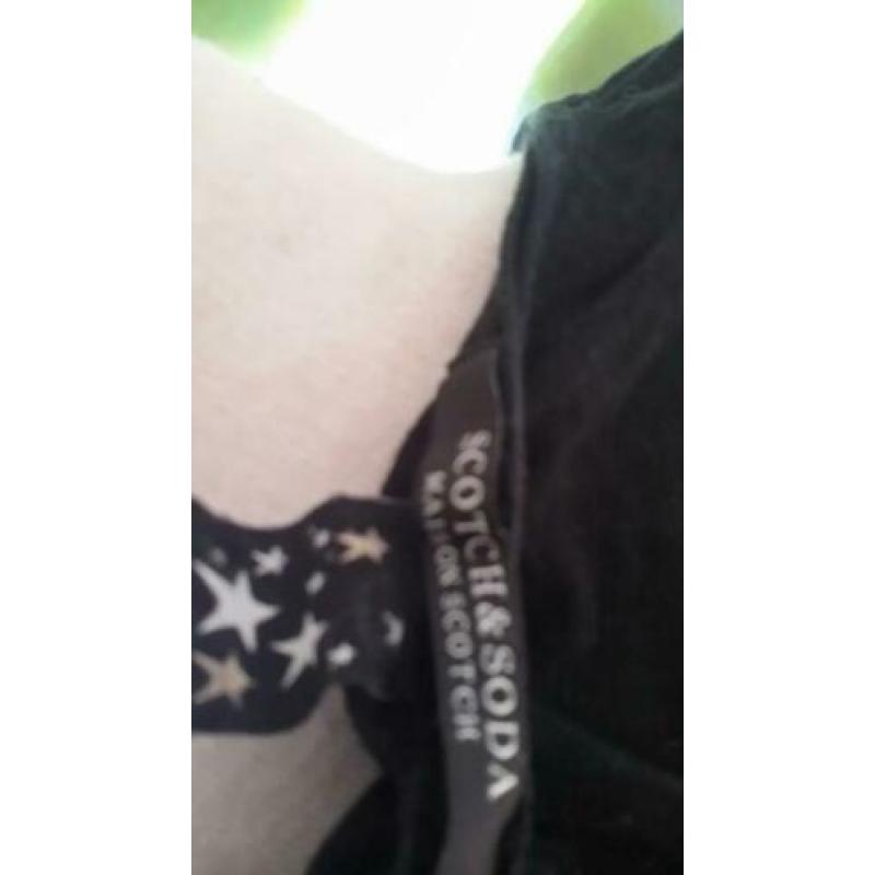 D6. Maison scotch maat l zwarte t shirt