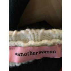 anotherwoman supermooi gebreid vest maat 40 off-white