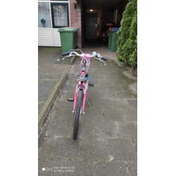 24 inch roze Gazelle fiets