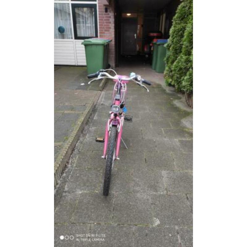 24 inch roze Gazelle fiets
