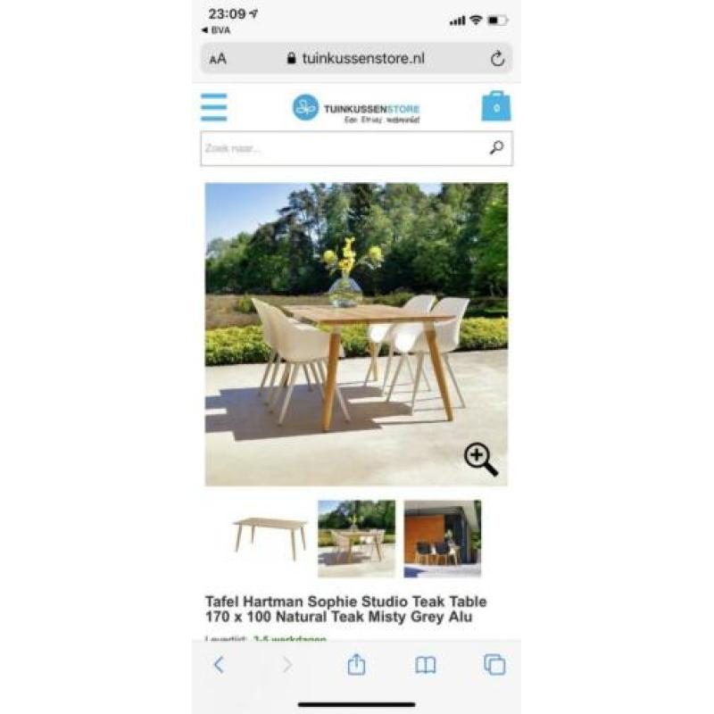 Hartman teak tafel