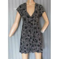 Melrose zwart wit patroon tuniek maat 44