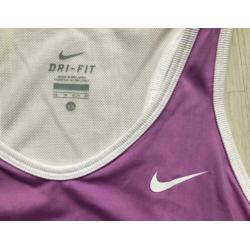 Paars/witte Nike dri-fit sport top maat XS