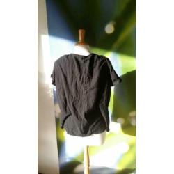 D6. Maison scotch maat l zwarte t shirt