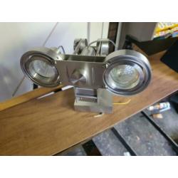 Lamp spotjes plafond aluminium zo goed als nieuw