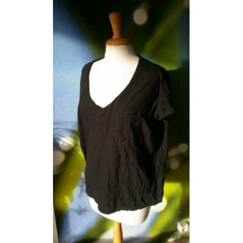 D6. Maison scotch maat l zwarte t shirt
